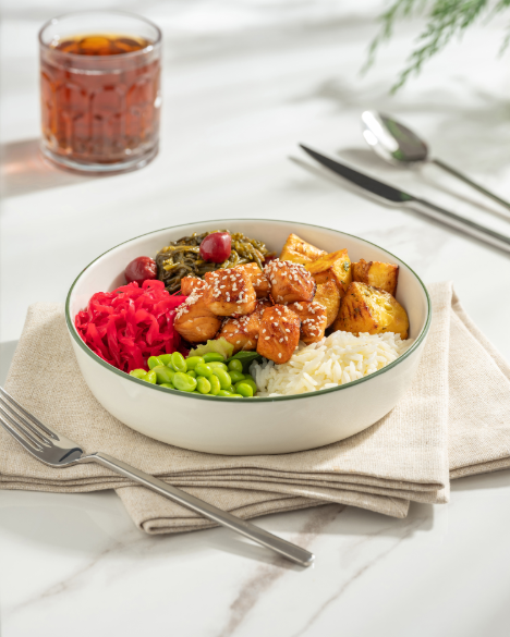 Teriyaki Soslu Somon Bowl