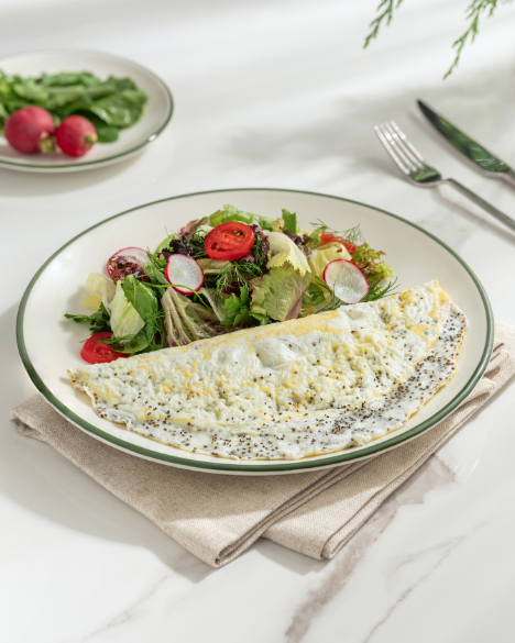 Chia’lı Beyaz Omlet