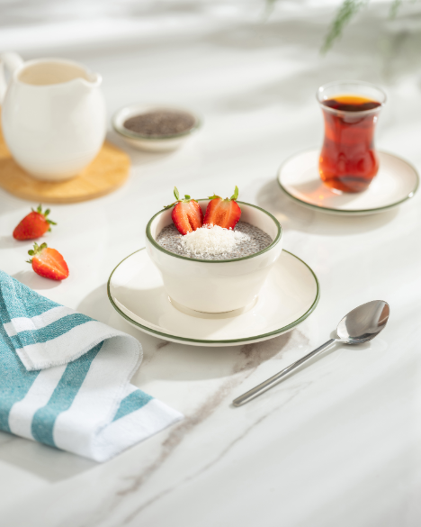 Badem Sütlü Chia Puding